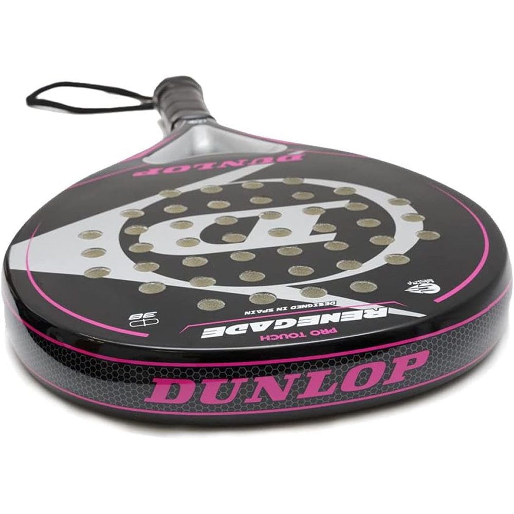 Dunlop Renegade Soft — a control-focused padel racket with soft EVA and a black-pink design - image 2